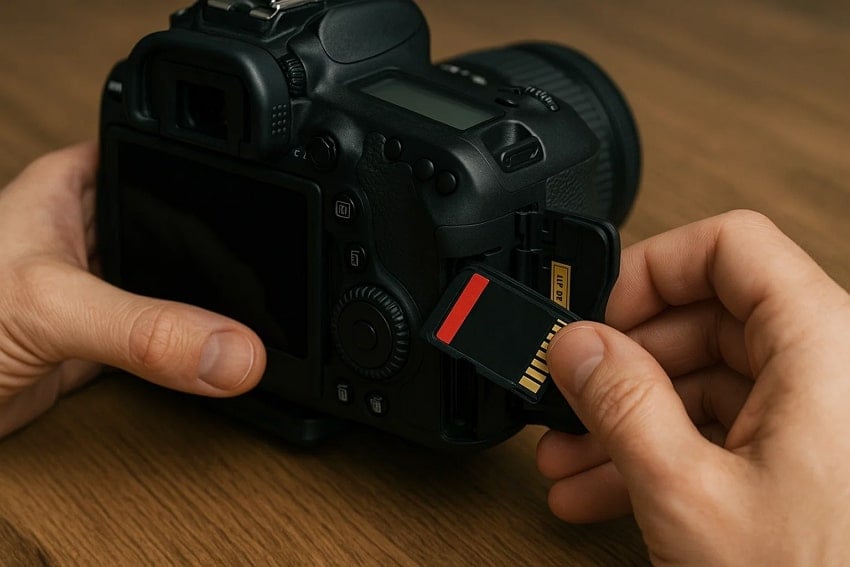 reinsert fujifilm sd card