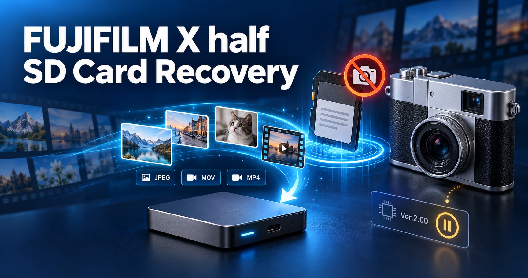 Accidentally Formatted Your Fujifilm X half SD Card? How to Recover Photos