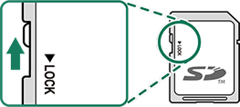 unlock the write protection switch on an sd card