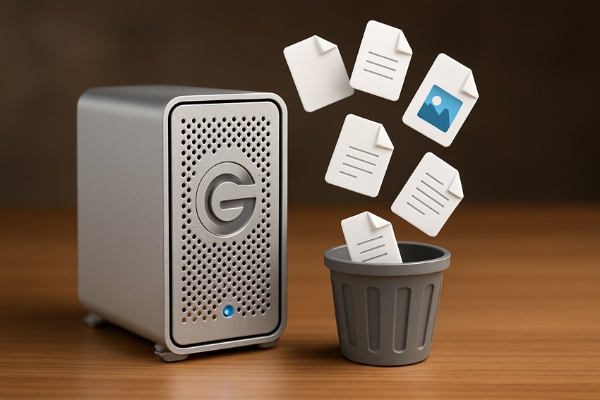 deleted files from g hard drive