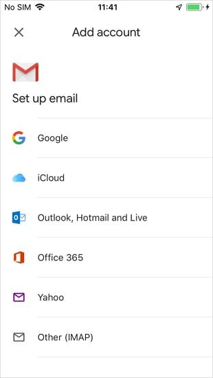 link outlook to gmail app