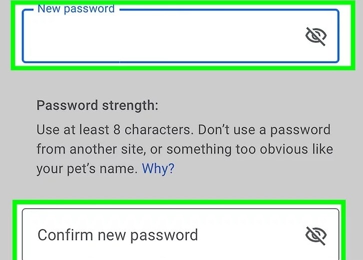 Neues Passwort