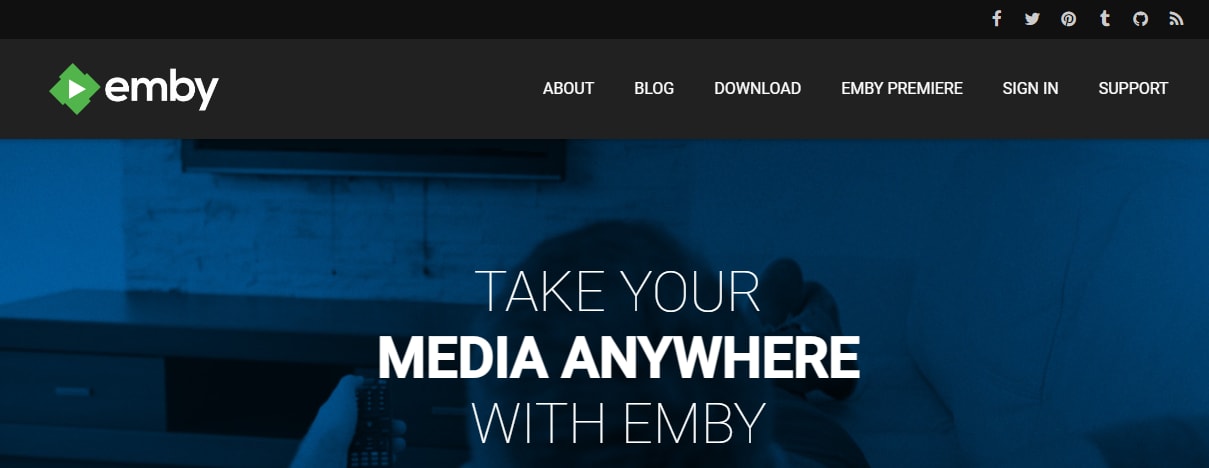 visitez le site officiel d'emby