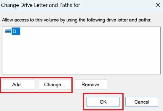 assign new drive letter