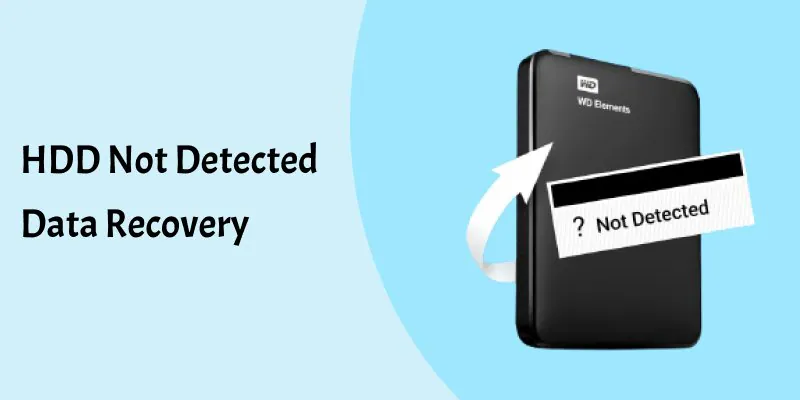 How To Recover Files From an External Hard Drive Not Detected