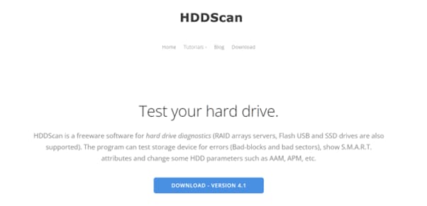 Perangkat lunak hdd scan