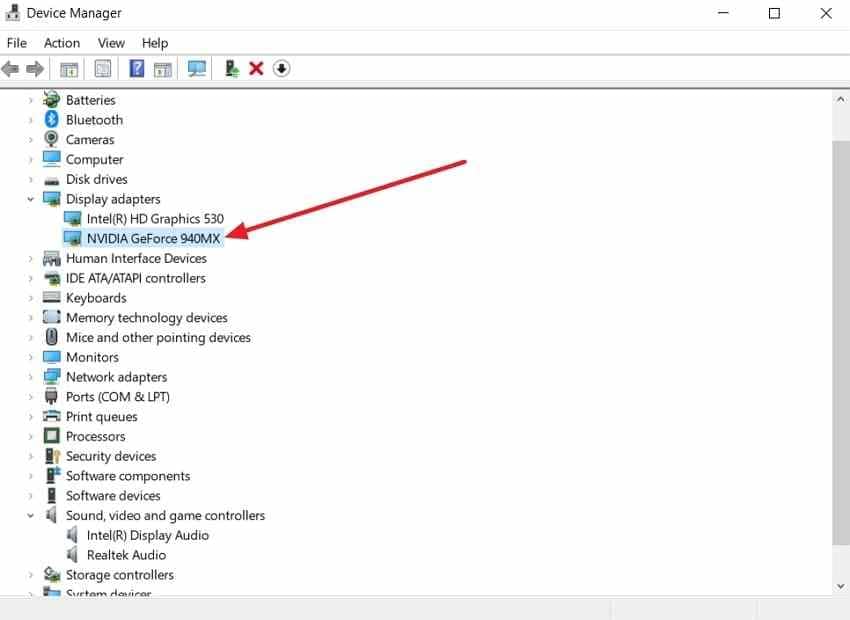 identify graphics card windows