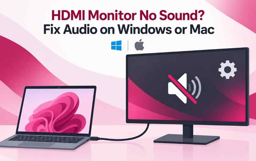 HDMI Monitor Has No Sound? Check Speakers and Fix Audio on Windows or Mac