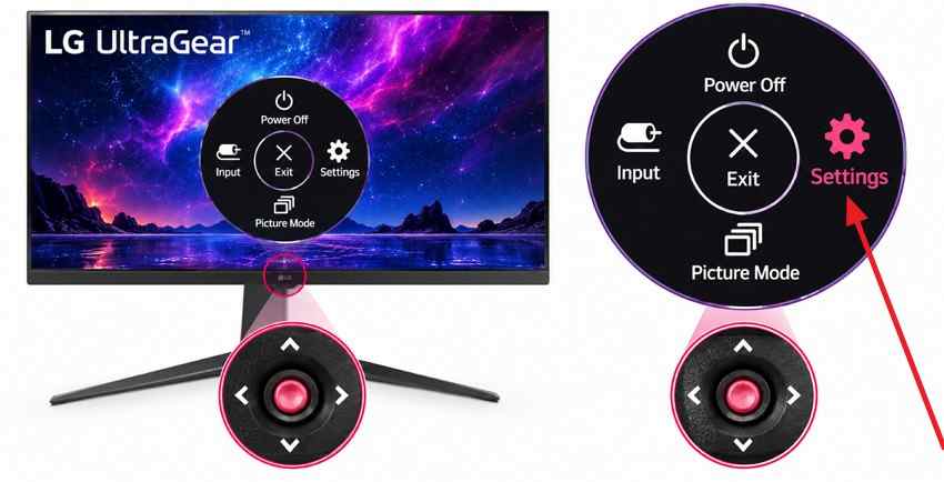 open monitor audio settings