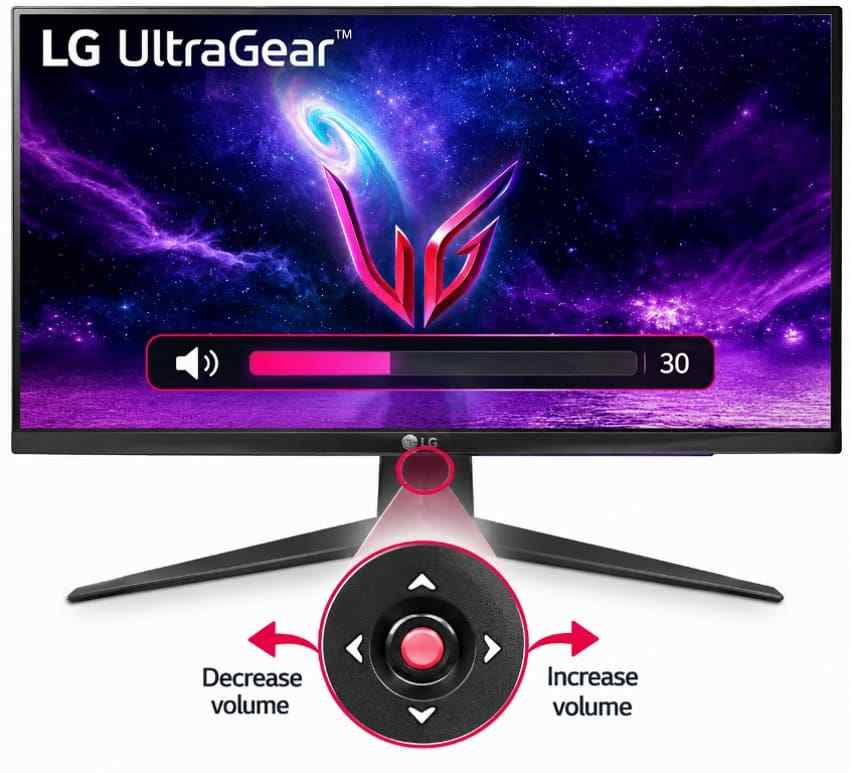 increase monitor speaker volume