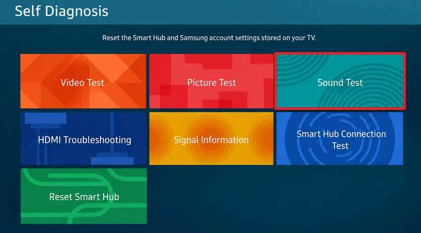 run samsung sound test