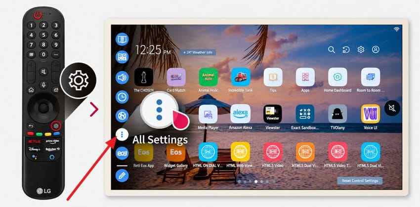open lg smart monitor settings