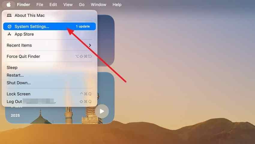 open mac system settings