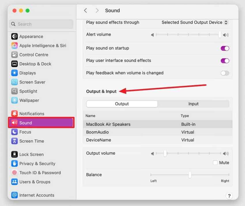 choose hdmi output on mac