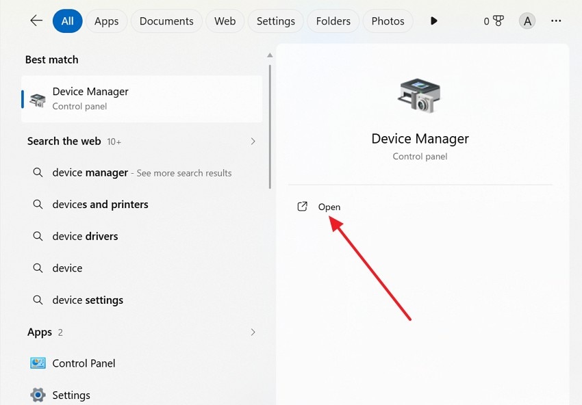 search device manager windows