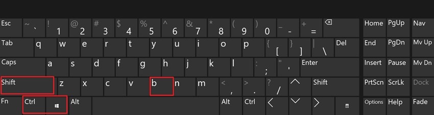 reset graphics adapter shortcut