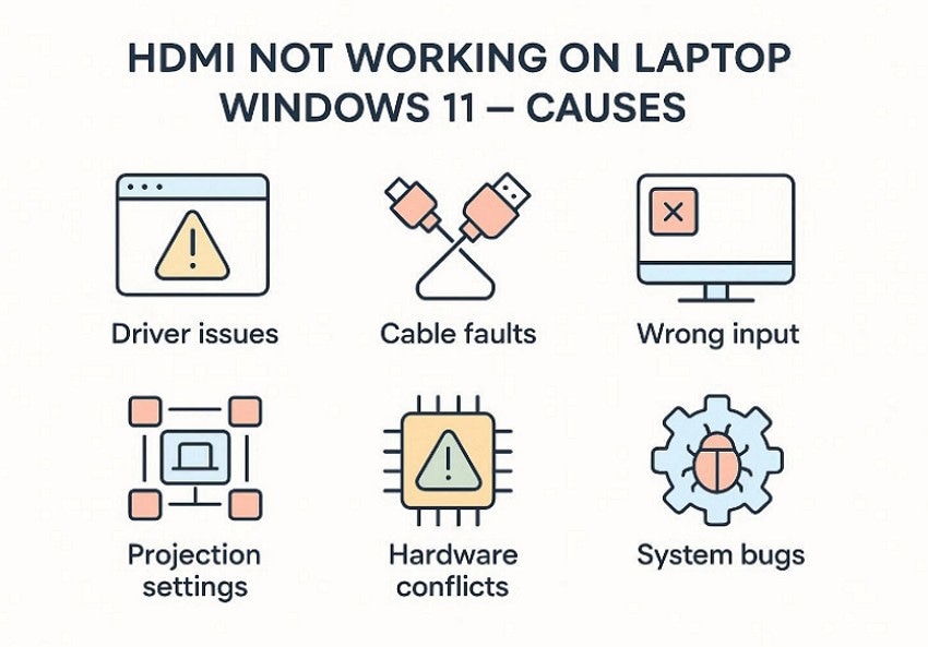 windows hdmi connection causes