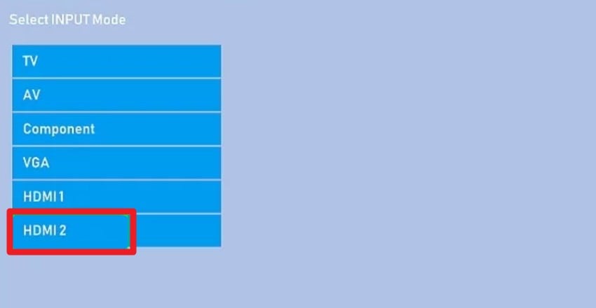monitor input source selection