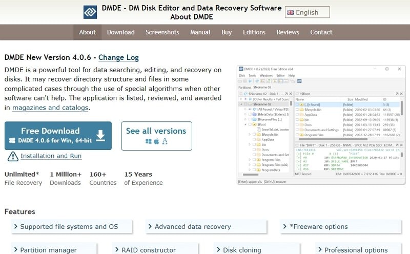 dm disk data recovery homepage