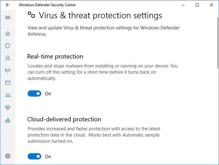 use virus and threat protection to delete viruses from your computer
