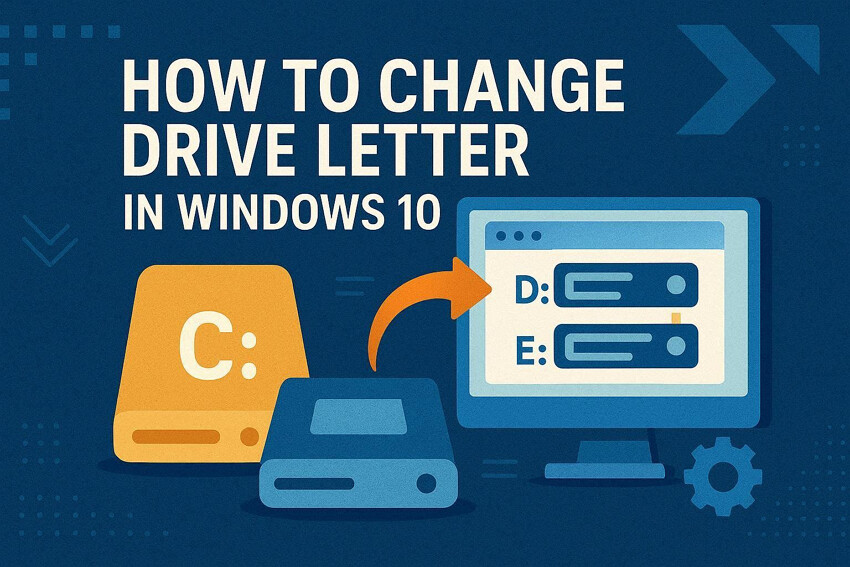 change drive letter in windows 10