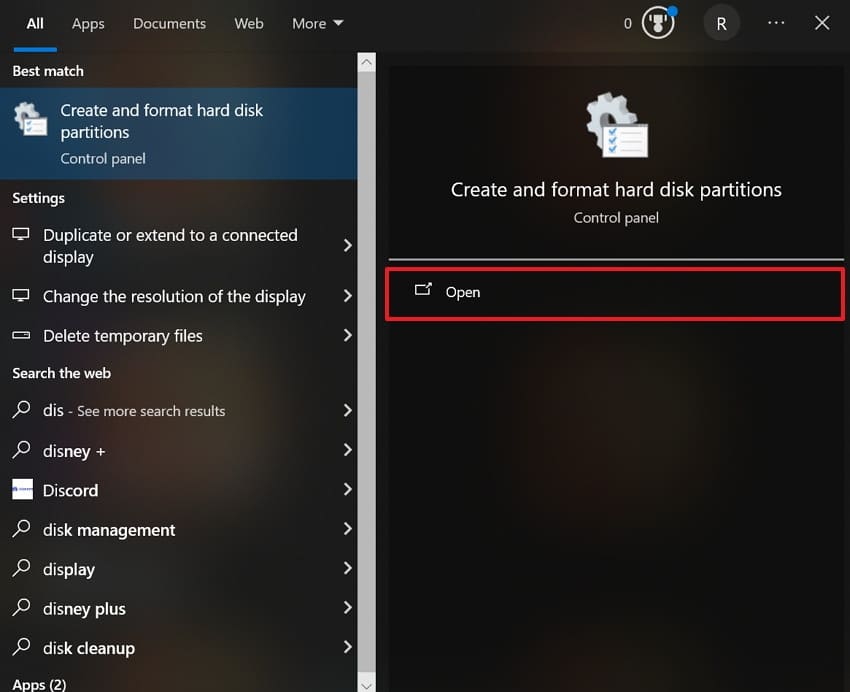access disk management