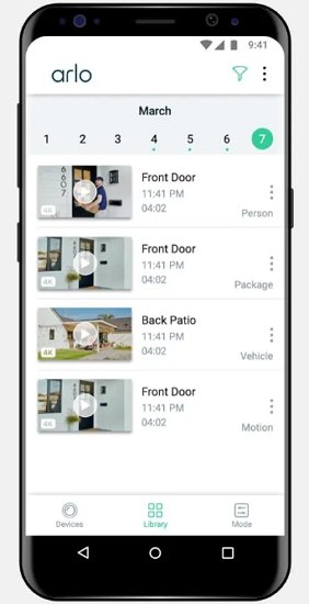 how to delete arlo videos on android