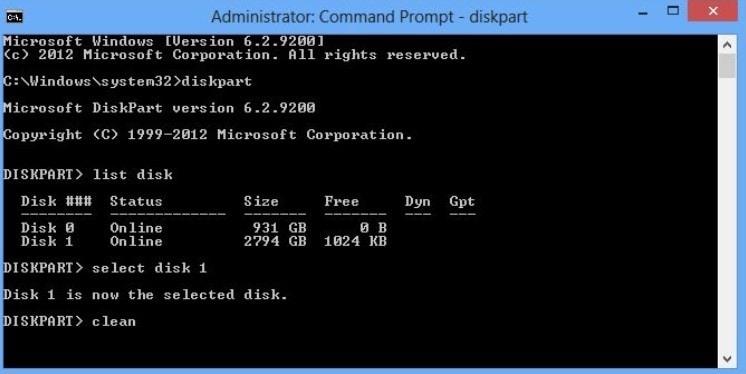 using commands to delete efi system partition