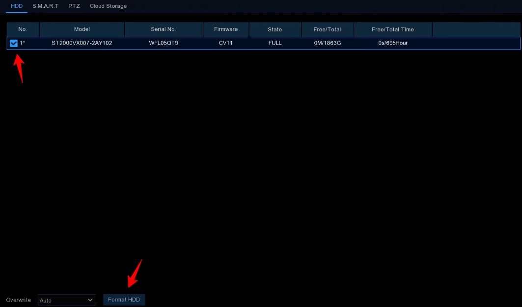 format hdd to delete footage from swann security camera 