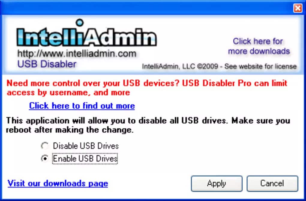 usb drive installer 