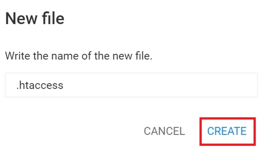 choose name and click create