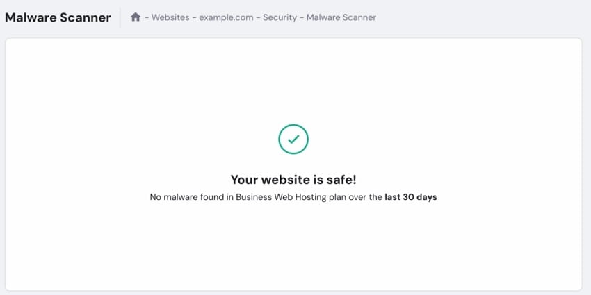run malware scan tool