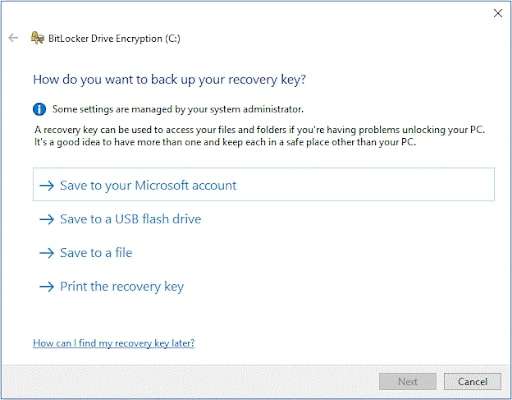 solving the bitlocker recovery issue