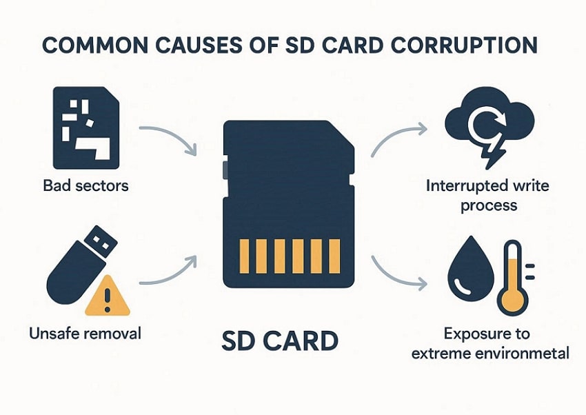 common causes of sd card corruption