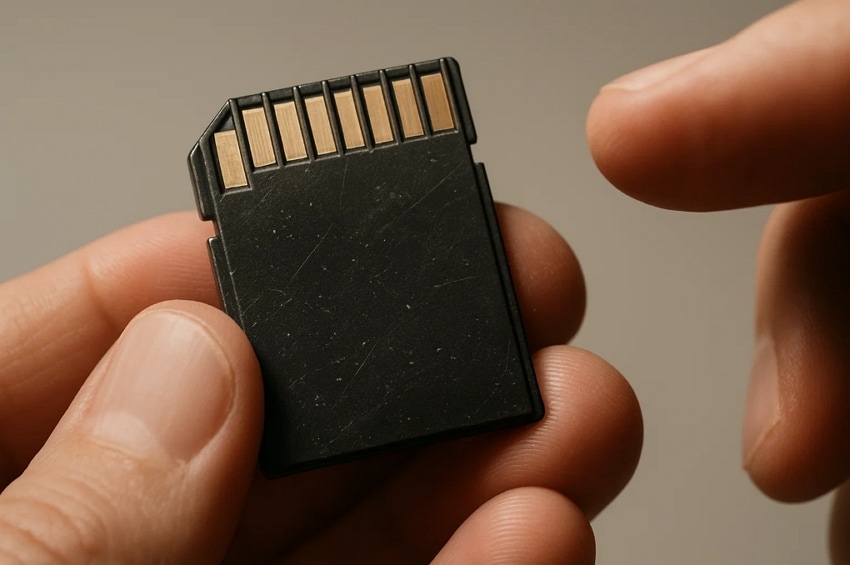 check physical damaged sd card