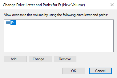 choose to change the drive letter