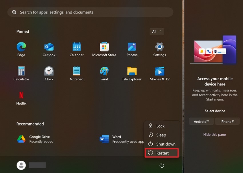 restart device fix graphics card error