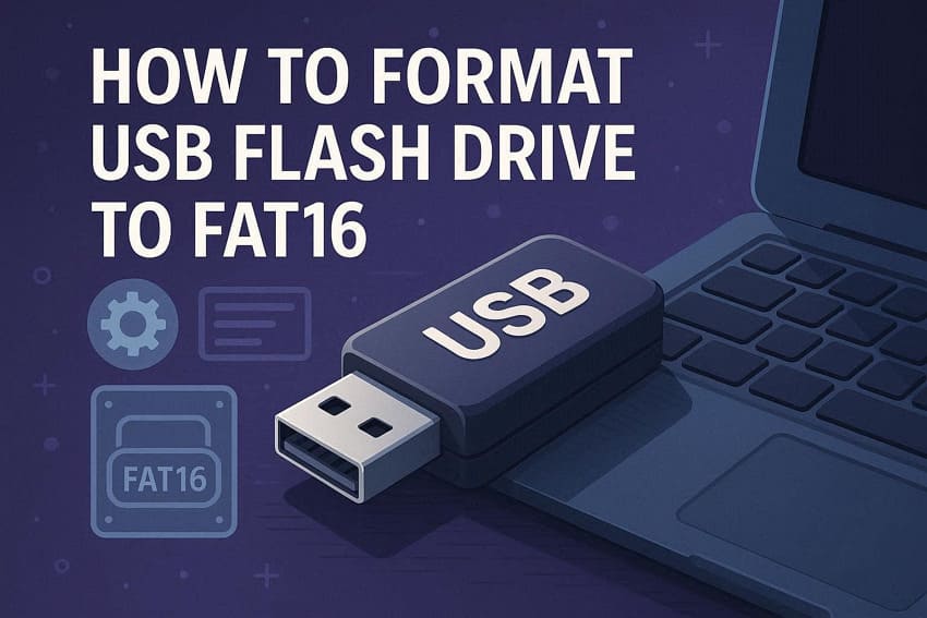 guide to format usb to fat16