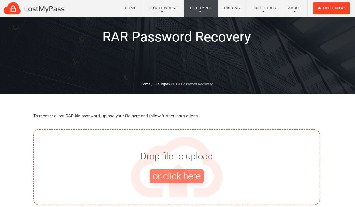 lostmypass online password recovery 