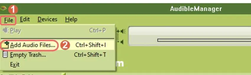 importing aa files into audiblemanager