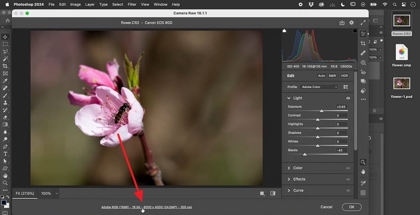 click adobe rgb photoshop