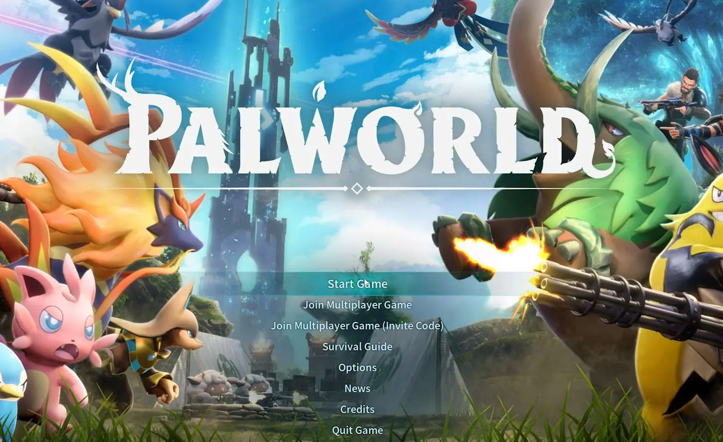 start a new palworld multiplayer game