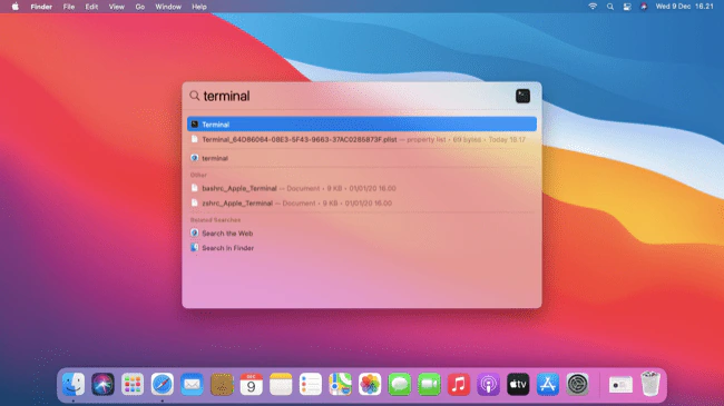 open terminal mac 