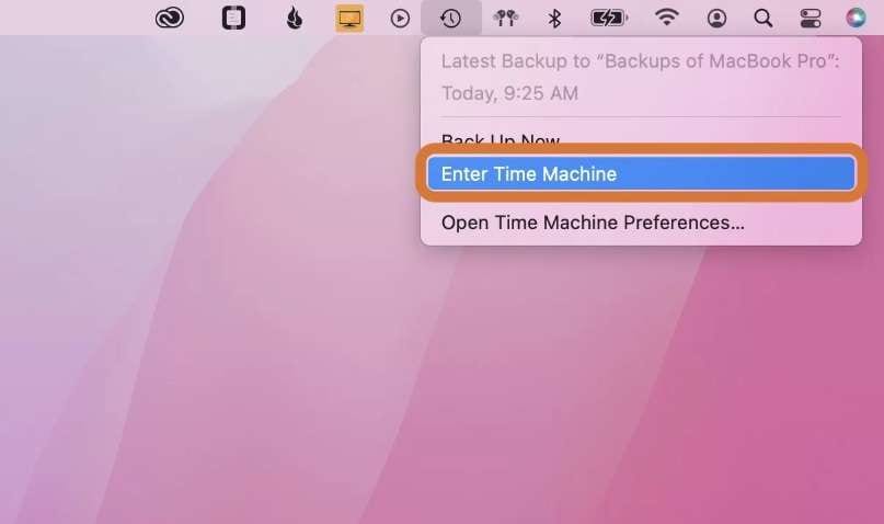 time machine backup