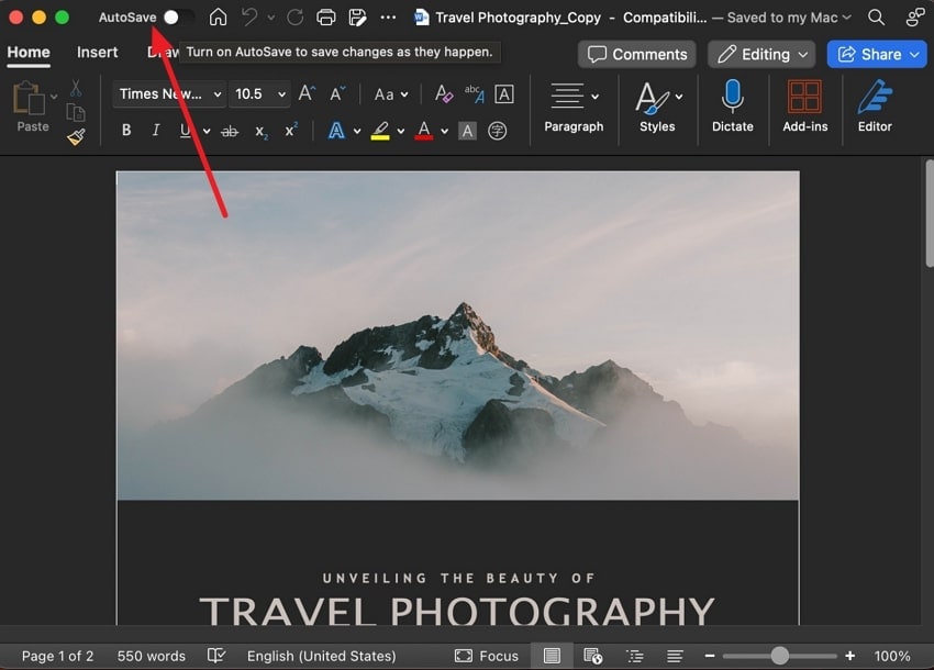 use auto save versions