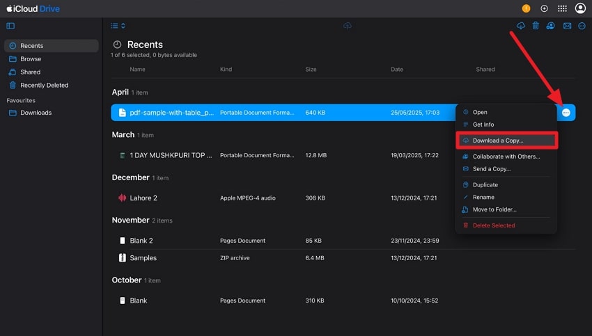 press download to save results