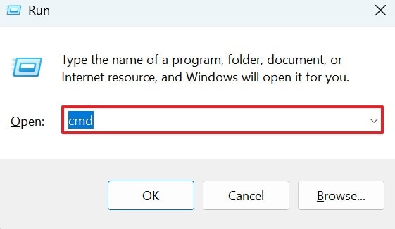 open cmd from run window