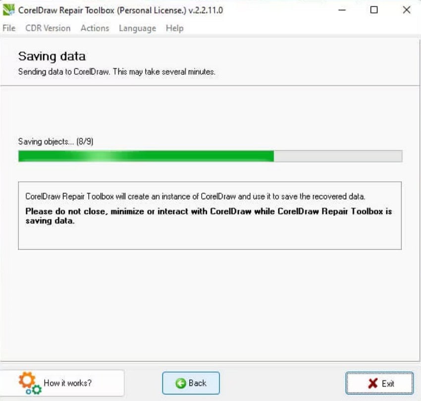 use the coreldraw repair kit