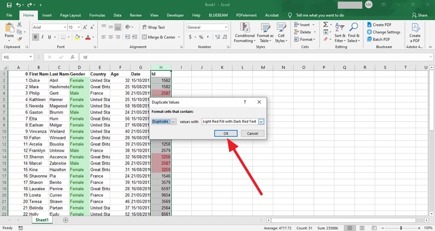 choose highlight color