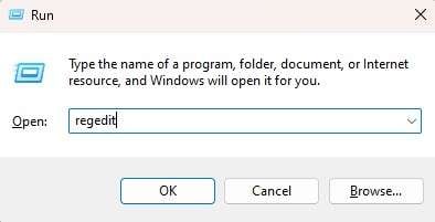Öffnen der Windows Registry unter Windows 11